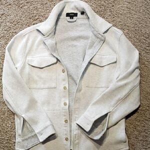 Vince Light Gray Utility Jacket